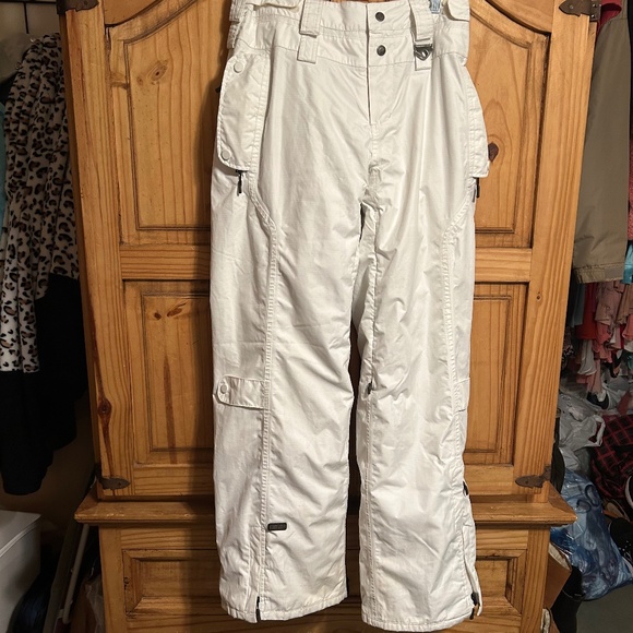 Oakley White Thinsulate Baggy Fit Ski or Snowboard Pants - Picture 1 of 10